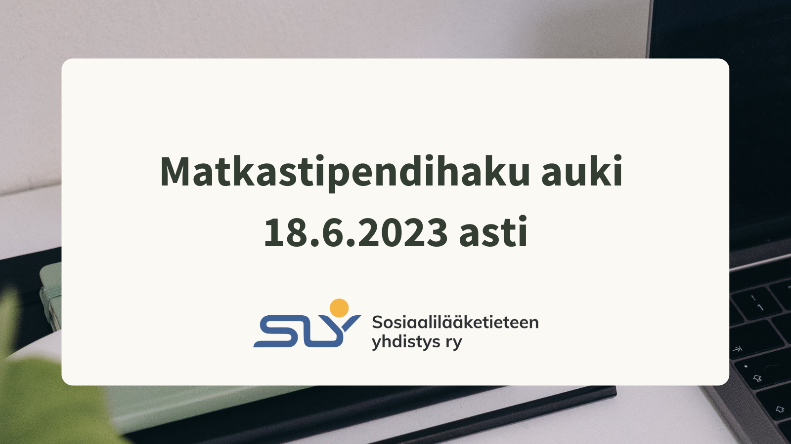 Matkastipendihaku auki 18.6.2023 asti